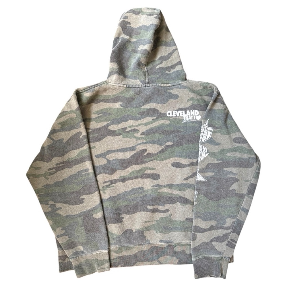 Cleveland Script Camouflage Hoodie - Picture 3 of 4